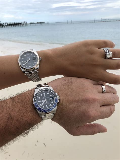 rolex his and hers|wearing a rolex as woman.